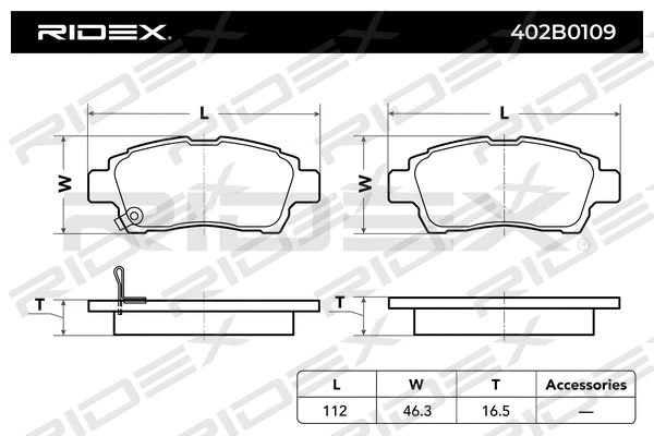 Brake Pad Set, disc brake