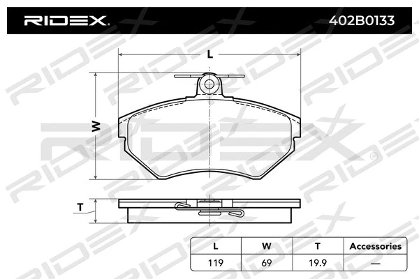 Brake Pad Set, disc brake