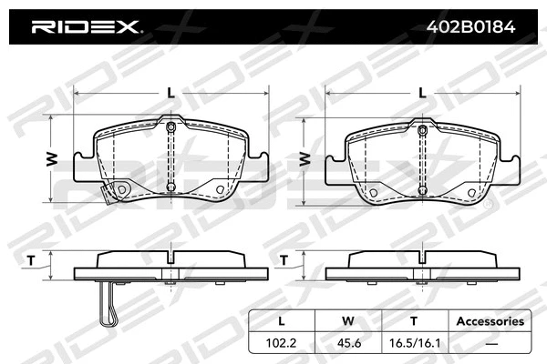 Brake Pad Set, disc brake
