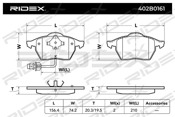 Brake Pad Set, disc brake