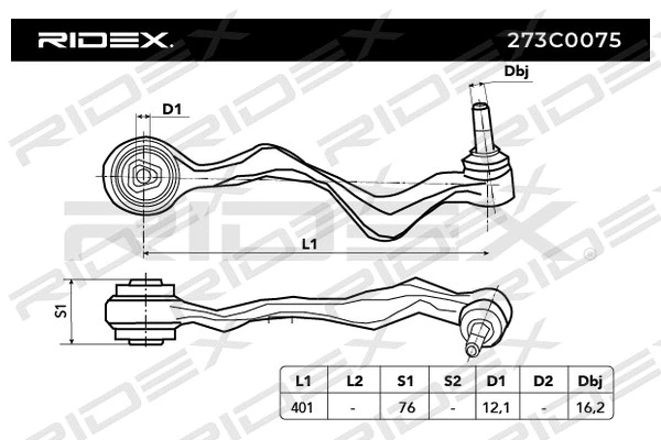 Control/Trailing Arm, wheel suspension