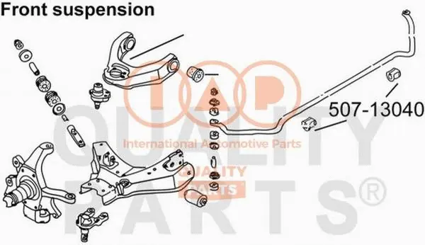Mounting, stabiliser bar (507-13040)