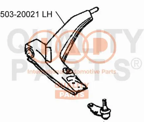 Control/Trailing Arm, wheel suspension (503-20021)