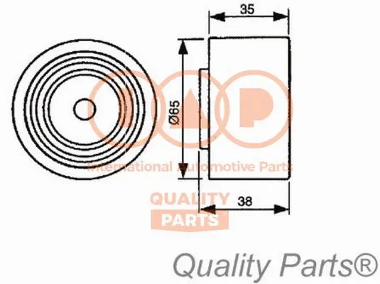 Tensioner Pulley, timing belt (127-14032)