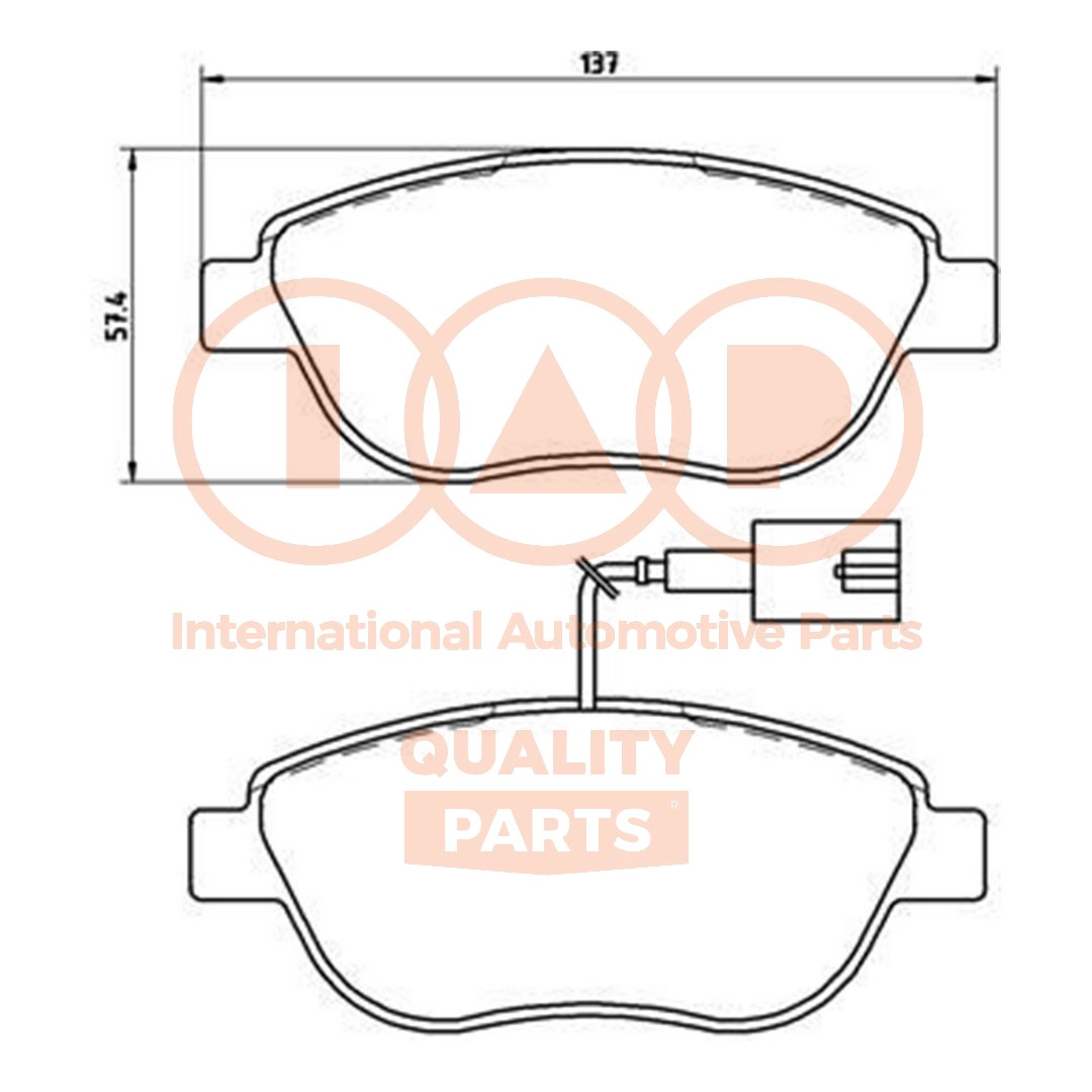 Brake Pad Set, disc brake (704-08050P)