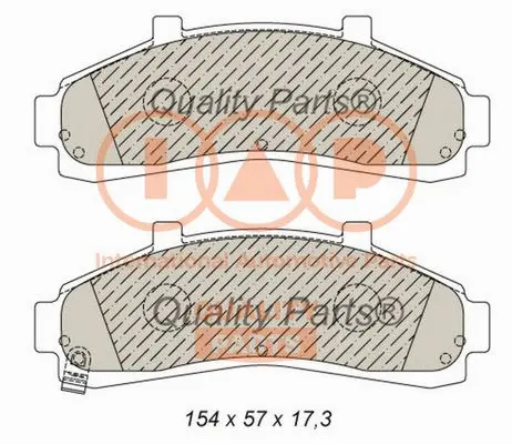 Brake Pad Set, disc brake (704-04011)