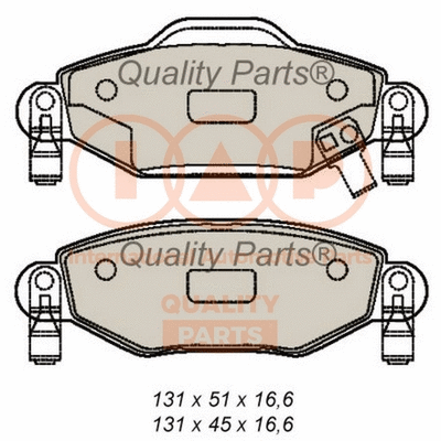 Brake Pad Set, disc brake (704-17003)
