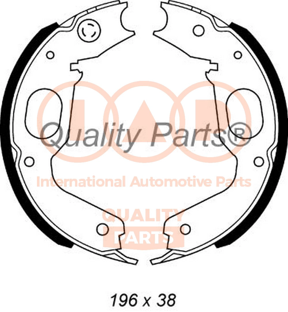 Brake Shoe Set, parking brake