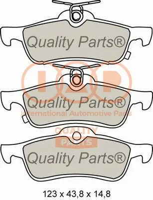 Brake Pad Set, disc brake (704-17005)