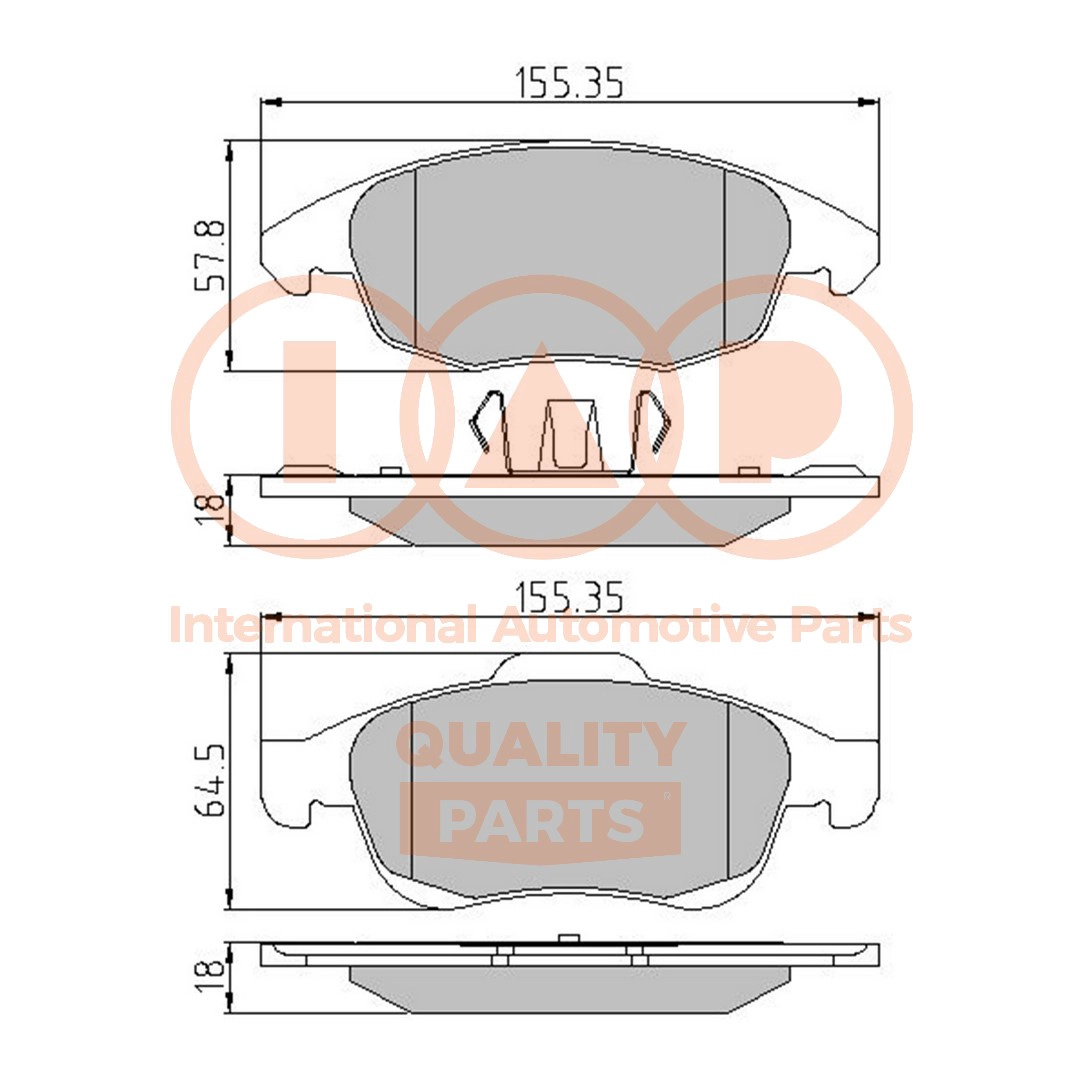 Brake Pad Set, disc brake (704-52000)