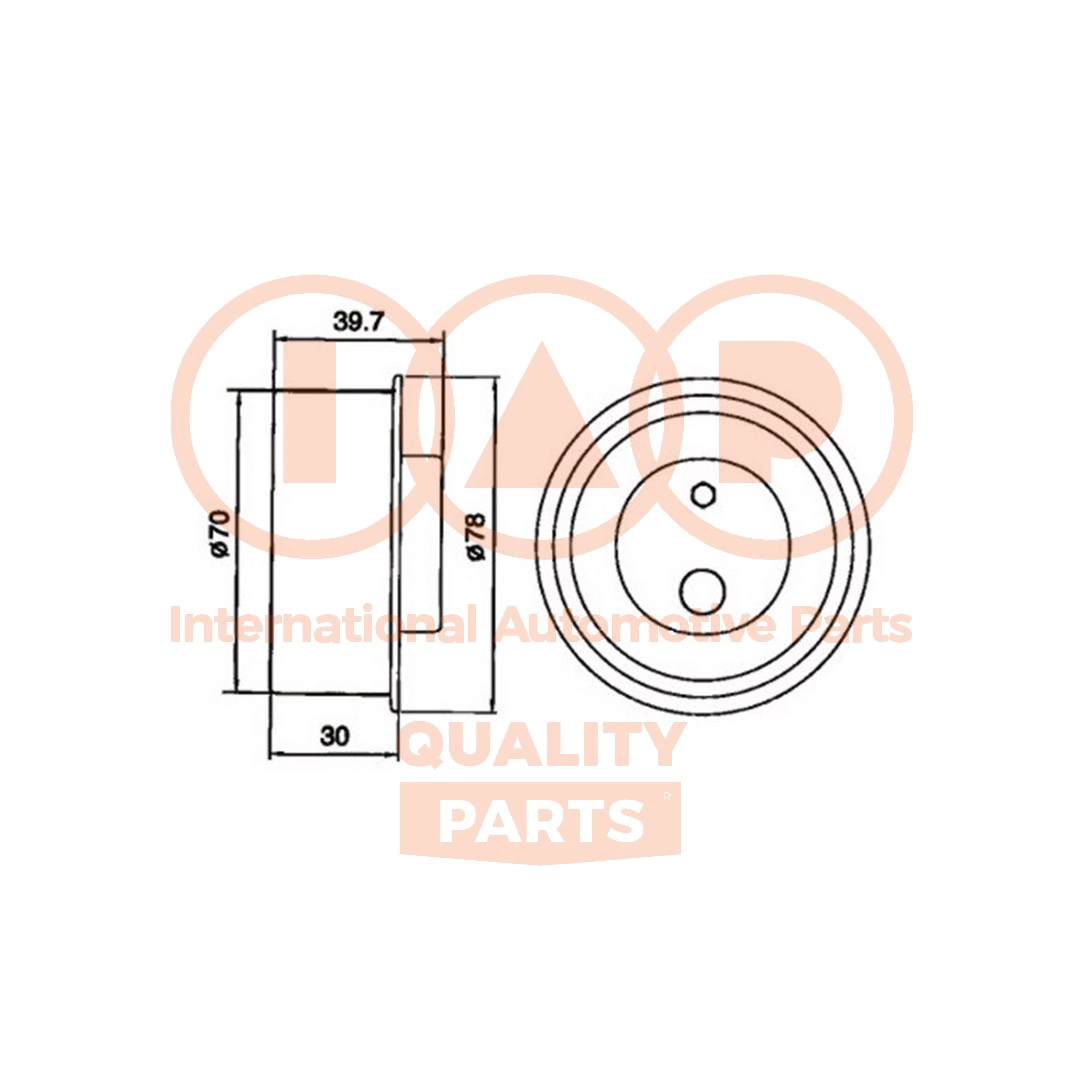 Tensioner Pulley, timing belt (127-07096)