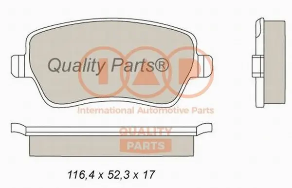 Brake Pad Set, disc brake (704-13093)