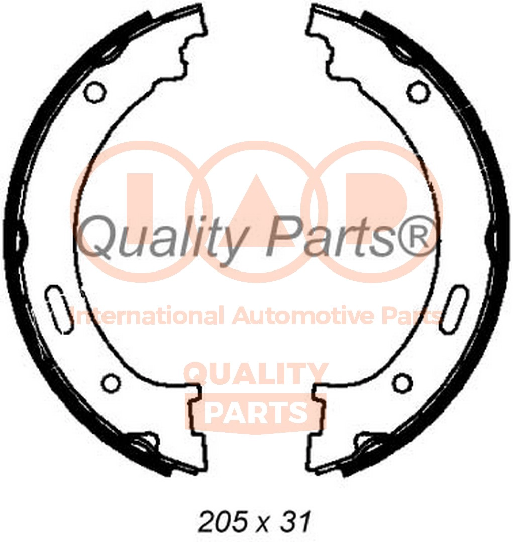 Brake Shoe Set, parking brake