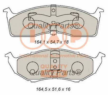 Brake Pad Set, disc brake (704-02031)