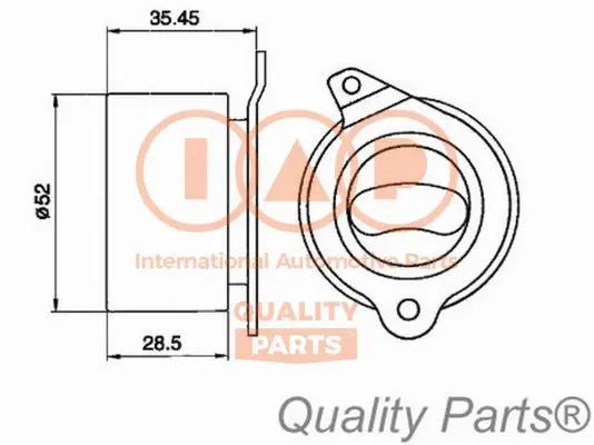 Tensioner Pulley, timing belt (127-11051)