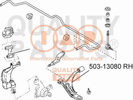 Control/Trailing Arm, wheel suspension (503-13080)