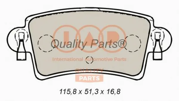 Brake Pad Set, disc brake (704-13161)