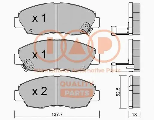 Brake Pad Set, disc brake (704-06036P)