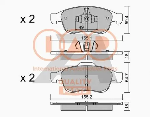 Brake Pad Set, disc brake (704-29010P)