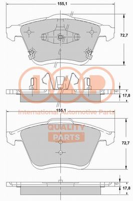 Brake Pad Set, disc brake (704-11059X)