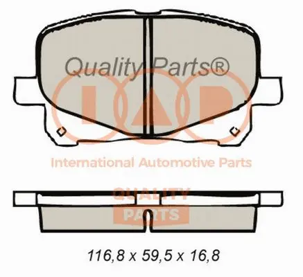 Brake Pad Set, disc brake (704-17072)