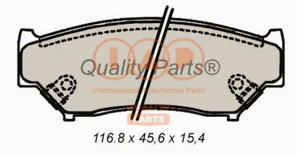 Brake Pad Set, disc brake (704-16051)