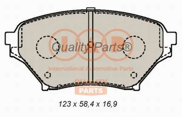 Brake Pad Set, disc brake (704-11034)