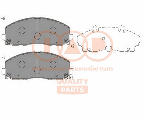 Brake Pad Set, disc brake (704-08011)