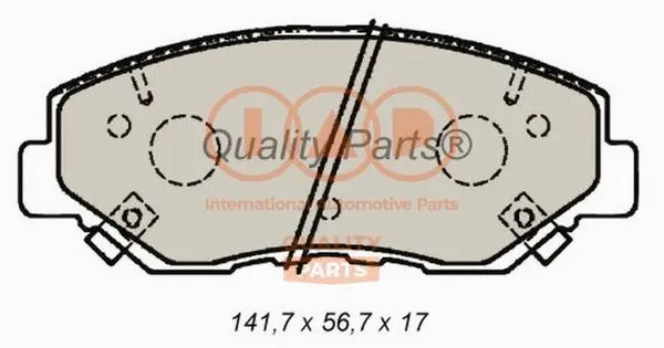 Brake Pad Set, disc brake (704-06026)