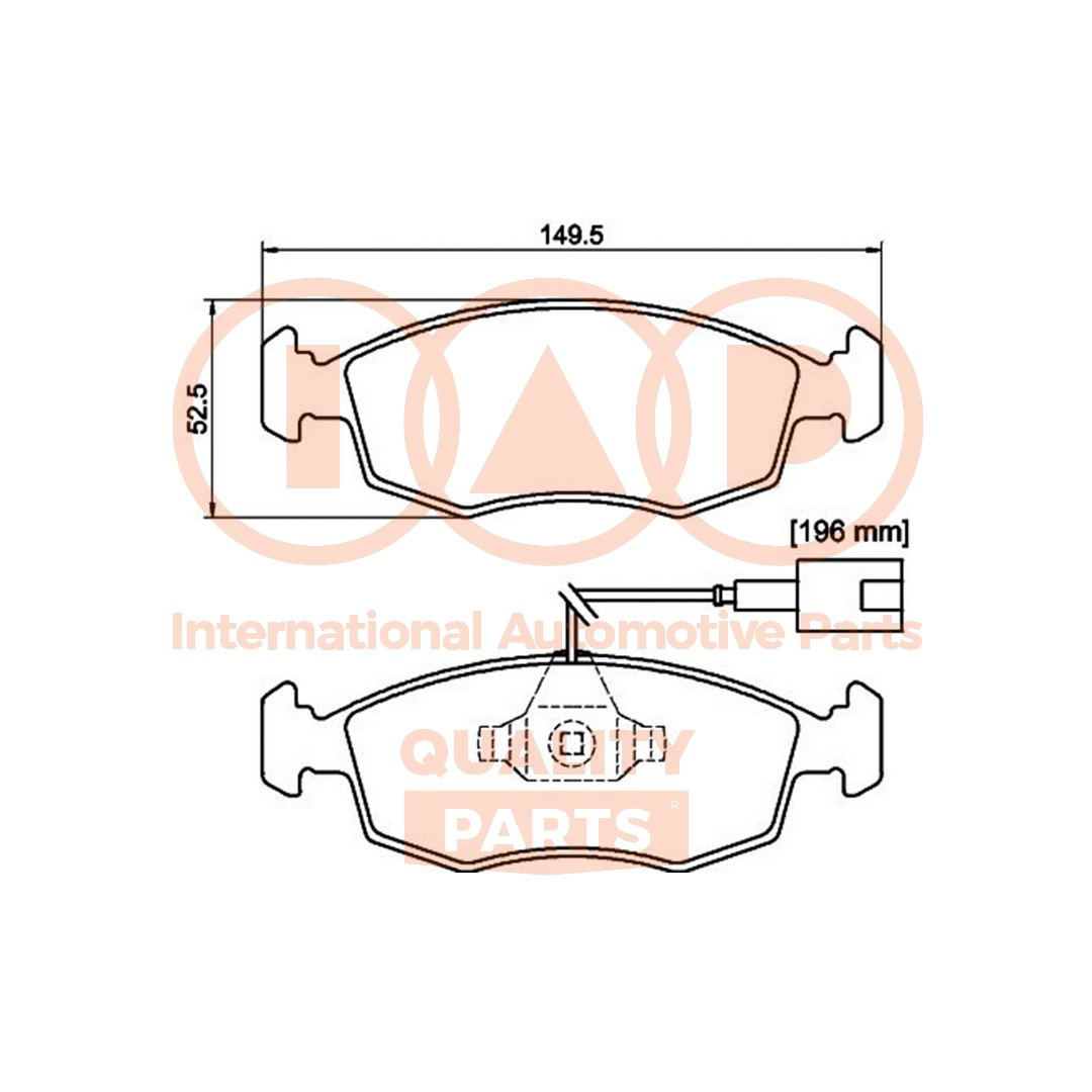 Brake Pad Set, disc brake (704-08040)