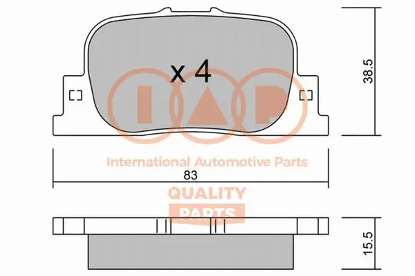 Brake Pad Set, disc brake (704-17103P)