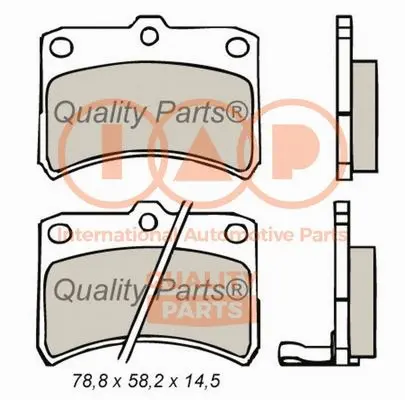 Brake Pad Set, disc brake (704-03072)