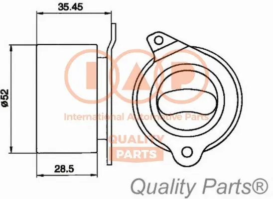 Tensioner Pulley, timing belt (127-21020)