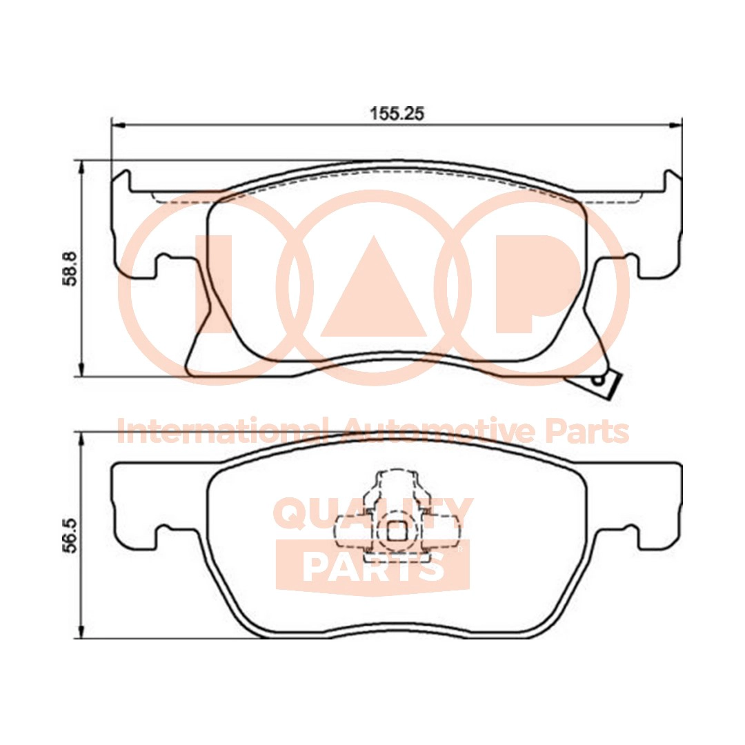 Brake Pad Set, disc brake (704-09040P)