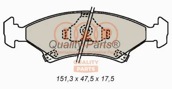 Brake Pad Set, disc brake (704-21010)