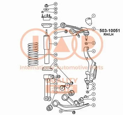 Control/Trailing Arm, wheel suspension