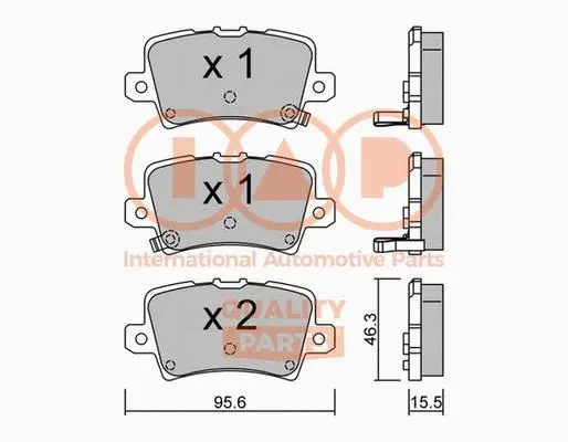 Brake Pad Set, disc brake (704-06029P)