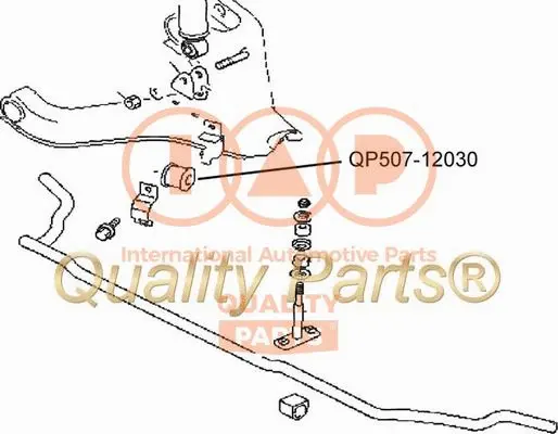 Mounting, stabiliser bar (507-12030)