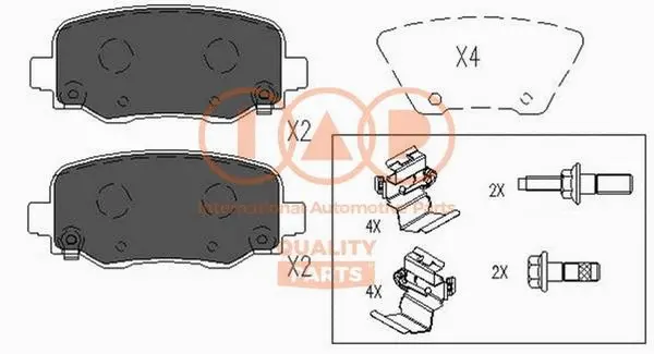 Brake Pad Set, disc brake (704-10054)