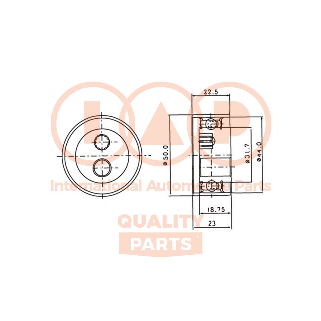 Tensioner Pulley, timing belt (127-03071)