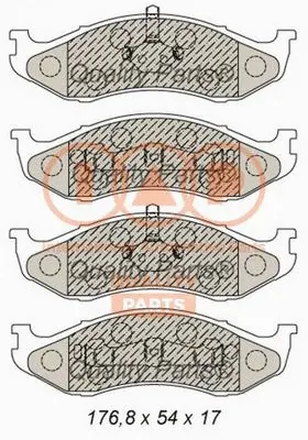 Brake Pad Set, disc brake (704-10040P)