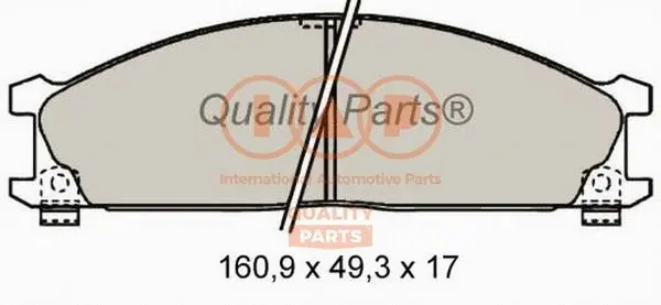 Brake Pad Set, disc brake (704-13041)