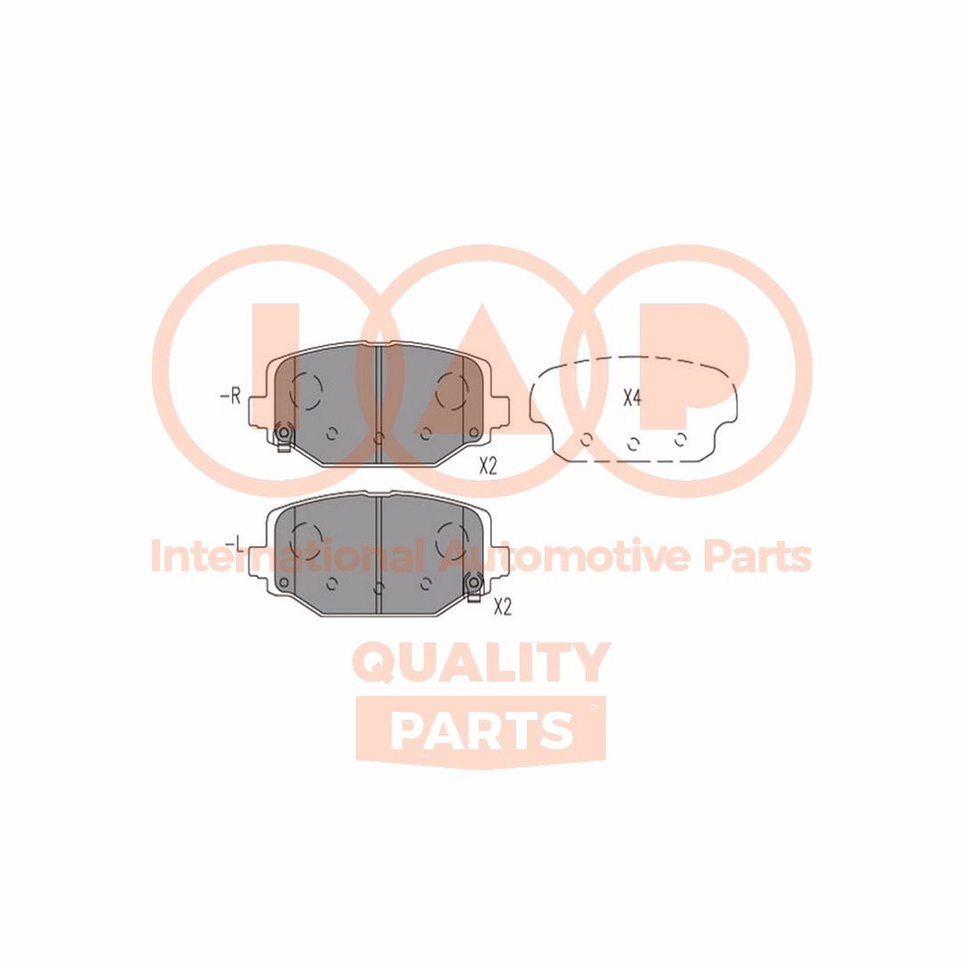 Brake Pad Set, disc brake (704-08012X)