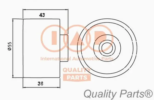Tensioner Pulley, timing belt (127-03021)