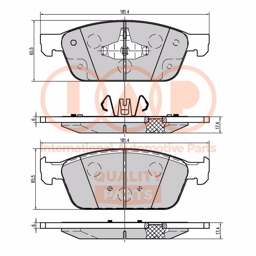 Brake Pad Set, disc brake (704-04042X)