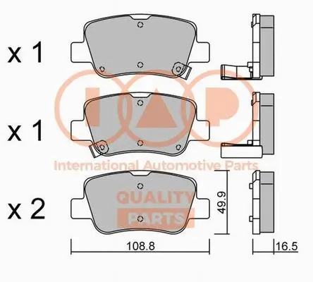 Brake Pad Set, disc brake (704-17203P)