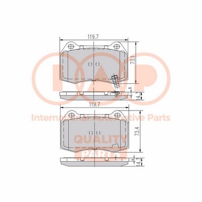 Brake Pad Set, disc brake (704-13097X)