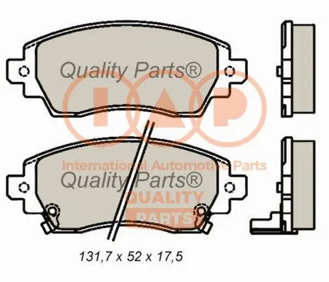 Brake Pad Set, disc brake (704-17193)