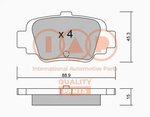 Brake Pad Set, disc brake (704-13092P)