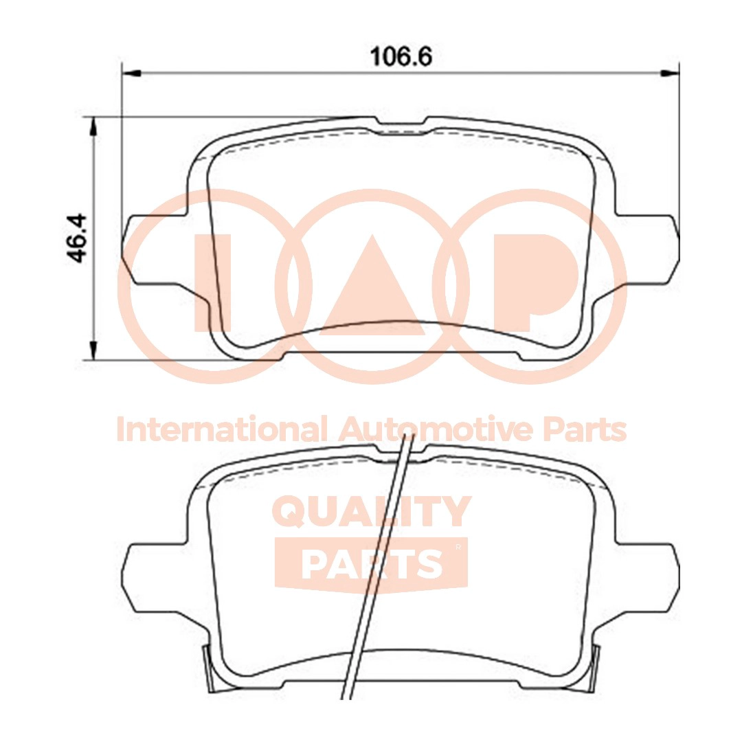 Brake Pad Set, disc brake (704-09041P)